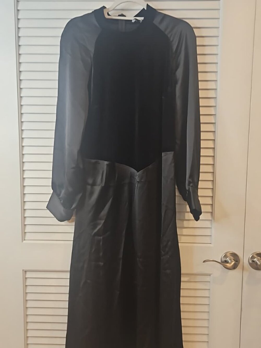 Black Velour Dress by FiveOne